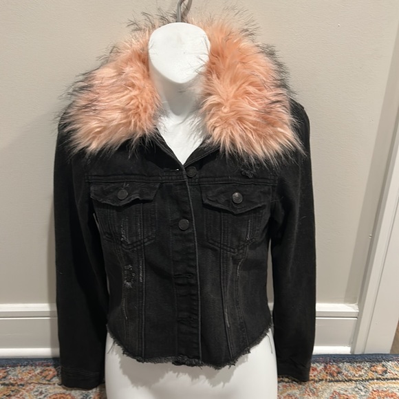 DISONO Denim Collection Cropped Black Jean Jacket - Picture 15 of 16